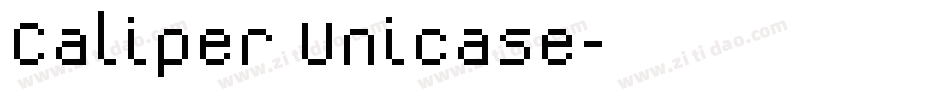 Caliper Unicase字体转换